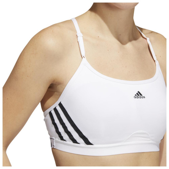 Adidas Γυναικείο μπουστάκι Aeroreact Light-Support 3-Stripes Bra